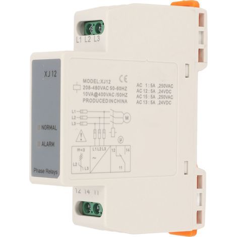 Relais de séquence triphasé, boîtier PC, perte Stable légère pour moteur d'ascenseur 208-480VAC (1/5)