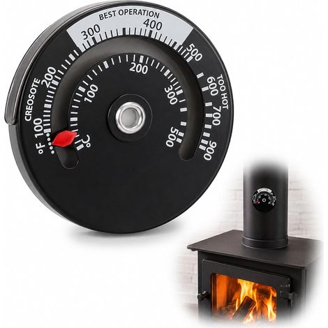 Thermomètre Magnétique Poêle Bois Jauge Température Cheminée Conduit Fumée (1/5)