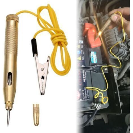 6 V/12 V/24 V Testeur pour Voiture Circuit testeur Stylo, Testeur pour Voiture, Stylo testeur de tension, Testeur De Circuit, Testeur Electrique Light Circuit Teste, pour voiture et camion (1/5)