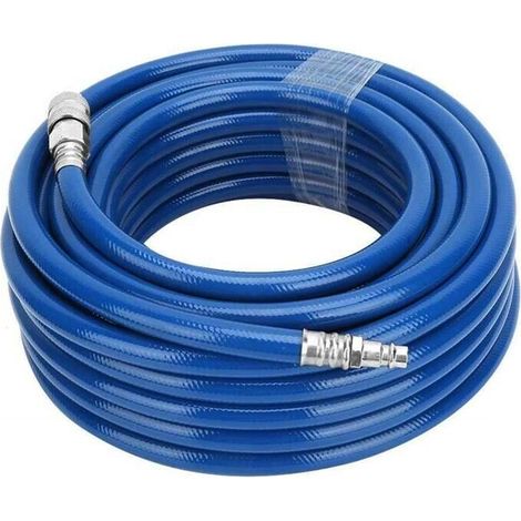 Tubo Ad Aria Compressa Prolunga Per Compressore 18 Mt Pvc Attacco Innesto Rapido (1/2)