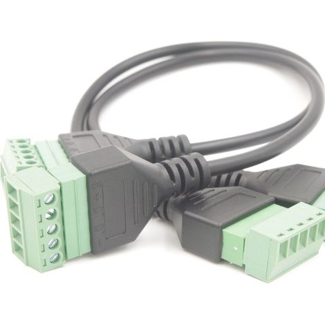 Neuer 5P-Reinkupferstecker auf 5P-lötfreies Terminal für Datenübertragung, Datenerweiterung für Computer und Fernseher. (1/5)