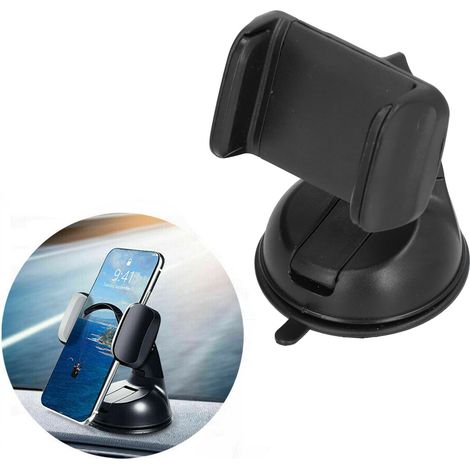 Support de téléphone rotatif à 360° avec mini ventouse pour tableau de bord et pare-brise de voiture (1/5)