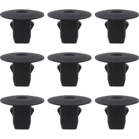 Store 100pcs Clip de Retenue de Garde-Boue Doublure de Garde-Boue de Voiture Attaches de Retenue à œillets 90682-SEA-003 Pièces de Rechange Automobiles en Plastique, Noir (1/5)