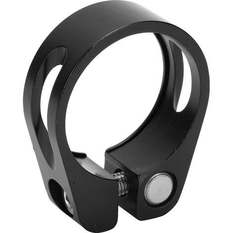 Collier de selle rapide en alliage d'aluminium pour vélo - 31.8mm, Noir, Collier pour tube de tige de selle