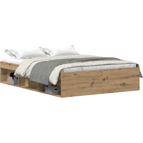 Maison Exclusive - Giroletto senza Materasso Rovere Artigianale 135x190cm