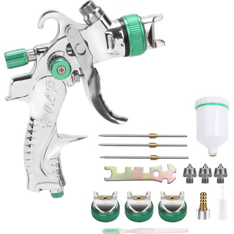 SWANEW Pistola a spruzzo HVLP con tazza per liquidi 600 ml 0.35Mpa 140L/min (1/5)