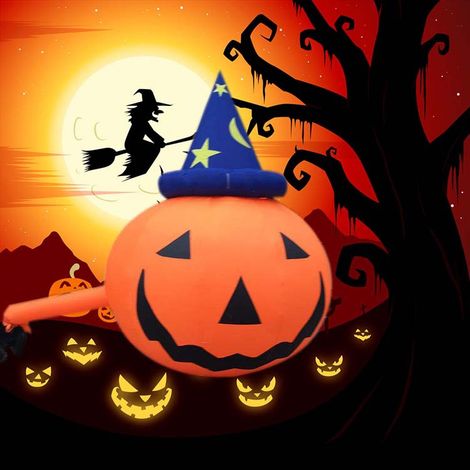 Halloween Gonflable Décoration Exterieur, Orange Citrouille Blanc Fantôme Lumière Up Halloween Décorations Ornements pour Jardin Maison Interieur Horreur Fête Cour Pelouse (1/4)