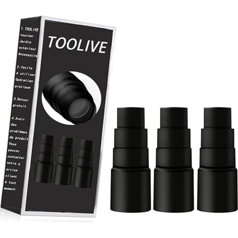 Lot de 3 adaptateurs pour tuyau d'aspirateur - Pour Kärcher Bosch Parkside Makita Metabo Black & Decker (1/4)