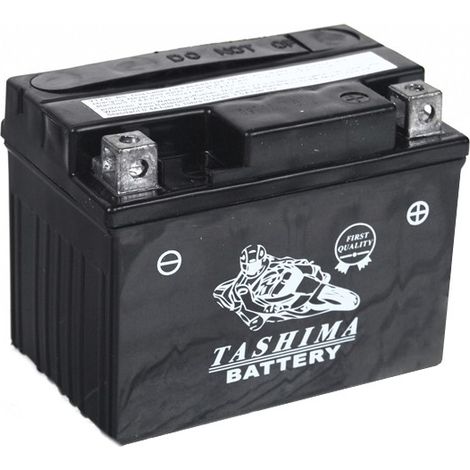 Batterie YTX4LBS 12V 4Ah – Technologie plomb-acide – Compatible HONDA, YAMAHA, SUZUKI – Pour motos et véhicules tout-terrain