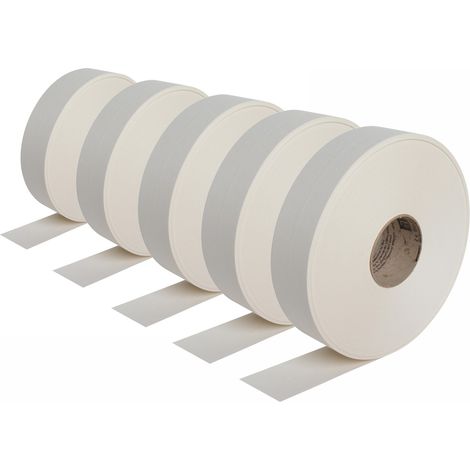 Semin – Lot de 5 bandes joint US papier – Longueur 150 m – Pour plaques de plâtre – Application avec enduit – Finition invisible