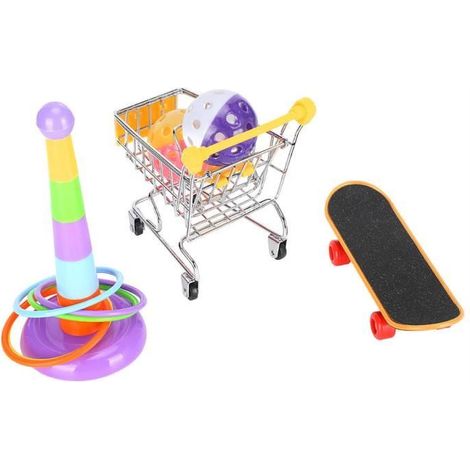 4 pièces/ensemble oiseau formation éducative jouet perroquet Puzzle jouets animal de compagnie oiseau jouer jouets Kit cloche (1/4)