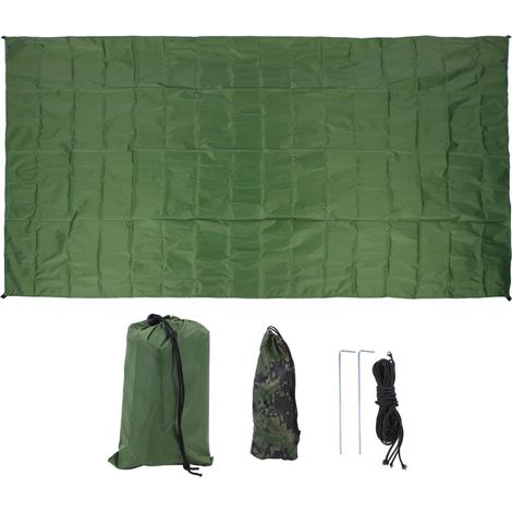 Voile d'ombrage multifonctionnelle Hautement dense pour jardin Auvent pare-soleil Accessoires pare-soleil Taille M Vert militaire (1/5)