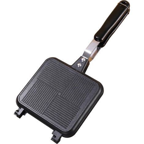 1 Sandwich Maker,Alliage d'aluminium,Surface antiadhésive,Poignée ergonomique,Cuisson double face,Kitchen domicile
