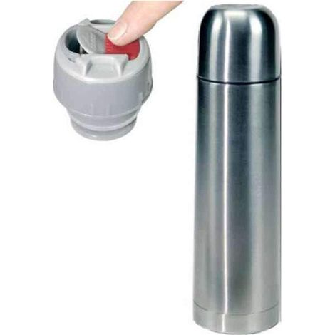 Ilsa Termo de Acero Inoxidable 18/10 1 Lt con Tapón de Presión