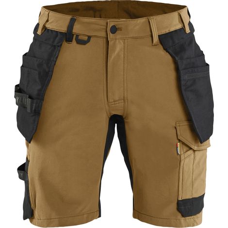 Short de travail stretch 4D avec poches flottantes 1702 Nougat/Noir 4XL - FR(58) - SE(C64) - Standards