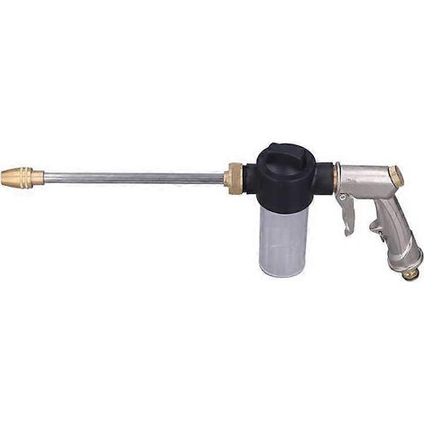 Pistolet à eau haute pression pour tuyau d'arrosage avec lance et buse, pulvérisateur à mousse, purificateur d'air (1/5)
