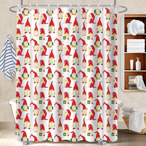 Voile de douche fluide en polyester 180x180 souple bâche de douche pour idée cadeau pour pendaison de crémaillère (1/5)