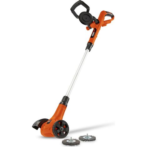 Désherbeur thermique gaz 20 V – Moteur 1400 min-1 – 2 brosses acier/nylon – Nettoyage joints pavés et surfaces dures – Powerplus (1/5)
