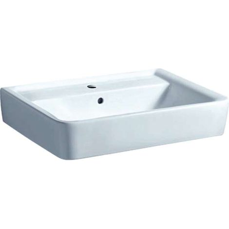 Waschtisch Geberit Renova Plan 650 x 195 x 480 mm, weiß - 501640001