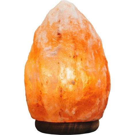 Interiors by Premier Natural Salt Lamp, Small Himalayan Salt Lamp with Wooden Base, Sturdy Décor Lamp with Natural Salt Glow (1/5)