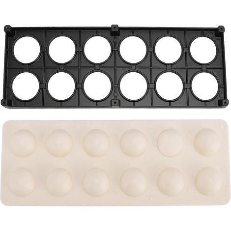 Ravioli-Presse aus Aluminiumlegierung und ABS mit 12 Löchern, ideal für die Herstellung von hausgemachten Agnolotti (quadratische Teigtaschen). (1/4)