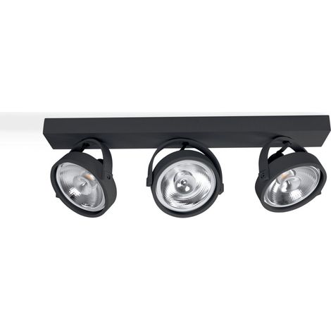 Foco De Techo Triple Orientable "IRIS" - 3 X AR111 GU10 - (1/5)