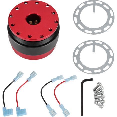 Schnellverschlussadapter, universeller CNC-gefräster Lenkradnabenadapter aus Aluminiumlegierung, stabil und verschleißfest, hohe Zuverlässigkeit für Autoreparaturwerkzeuge (1/5)