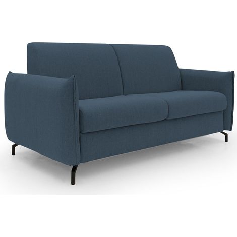 Scarlet Schlafsofa aus wasserfestem Baumwollmischgewebe T19 195 cm (mat.140x197) blau