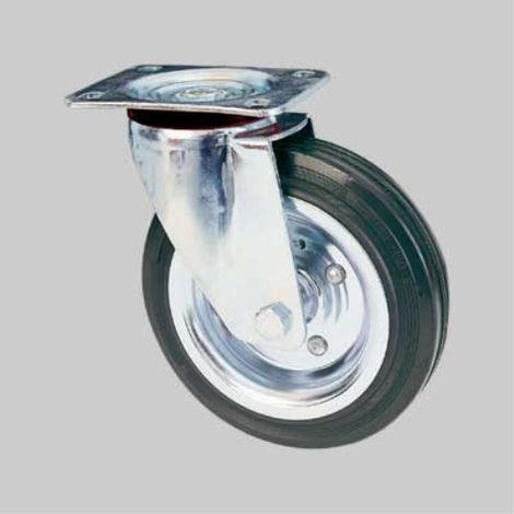 Ruota industriale girevole ideal star 125 mm - portata 100 kg IDEAL STAR (1/3)