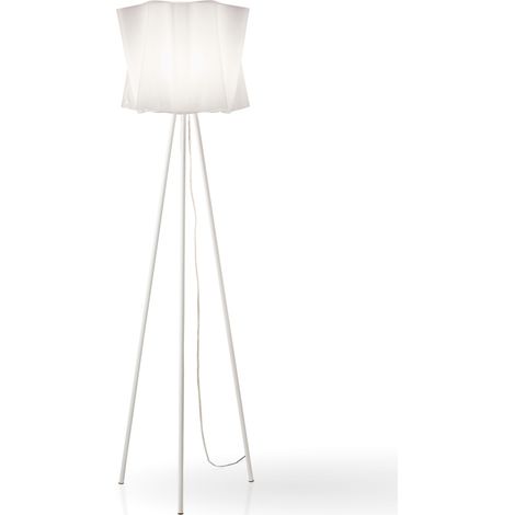 Piantana Moderna 3 Piedi Folio Polilux ® Bianco E Metallo 1 Luce E27 (1/2)