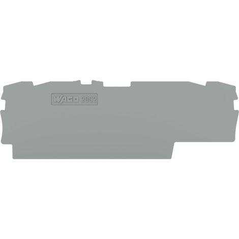 WAGO Abschluss- und Zwischenplatte Top Job S 4L 2002-1891 1mm grau 25 Stk (1/2)