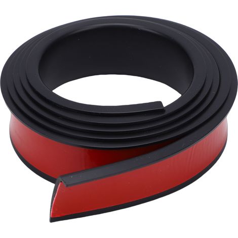 Rivestimento passaruota auto, motivo fibra di carbonio, PVC, antigraffio, striscia anticollisione, sopracciglia piatte nere 3.8. (1/4)