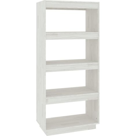 Maison Exclusive - Bücherregal/Raumteiler Weiß 60x35x135 cm Massi
