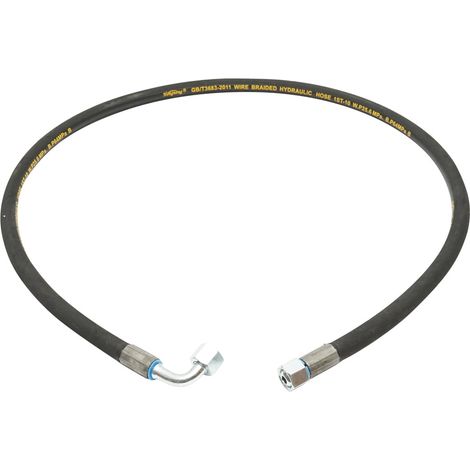 Tubo flessibile di pressione DN10 crimpato con raccordi 1500mm M20x1,5 90 gradi, M20x1,5 Breckner Germany (1/4)