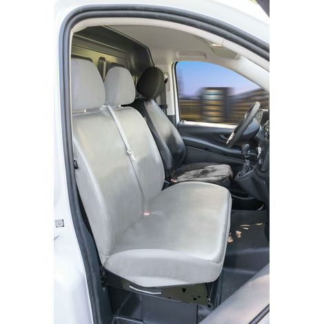 Passform Sitzbezug aus Kunstleder kompatibel mit Mercedes-Benz V-Klasse 447, Einzelsitz mit Armlehne innen (1/5)