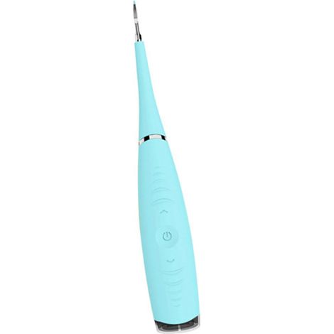 Nettoyeur dentaire électrique anti-tartre en acier inoxydable, bleu, éliminateur de plaque dentaire pour soins bucco-dentaires, outil de détartrage des dents, hygiène saine. (1/5)