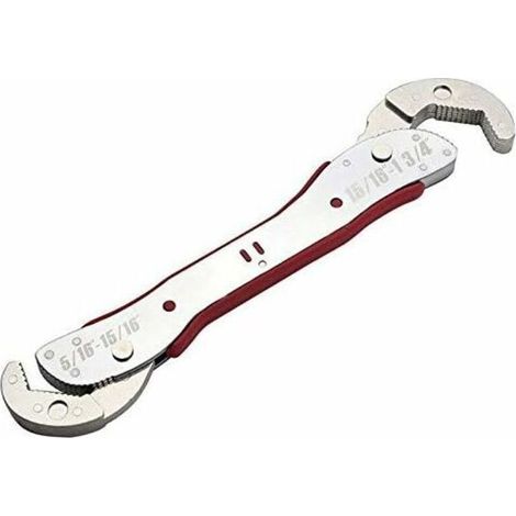 Verstellbarer Multifunktionsschlüssel von 9 bis 45 mm, doppelter rutschfester Edelstahlkopf, universelles Haushaltswerkzeug, praktisches Handwerkzeug