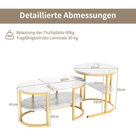 Table basse - Or (1/4)