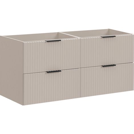 Mobile bagno senza lavabo Adriel beige 120cm (1/5)