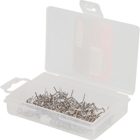 KS Tools Reparaturklammer abgewinkelte U-Form Ø 0,8 mm, 100 Stück - 150.1061 (1/5)