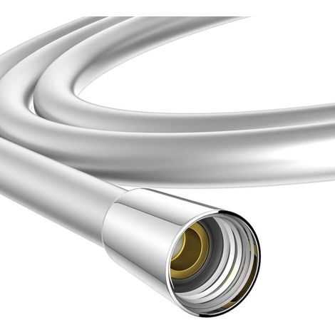 m shower hose, twist-proof, explosion-proof. Flexible shower hose 200 cm – flexible shower hose, kink- and leak-proof, standard 1/2" connection, chrome MUMU (1/4)