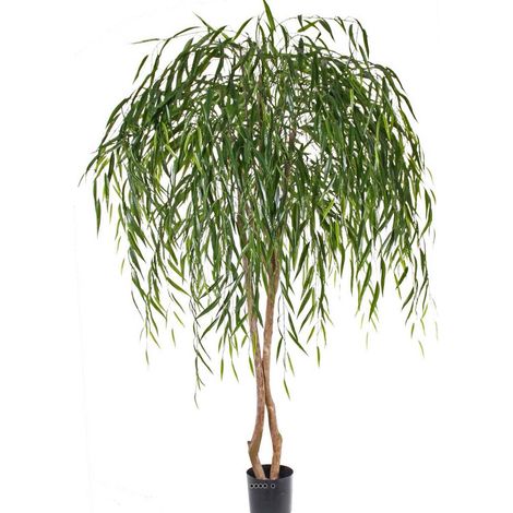Saule pleureur chinois artificiel en pot H 185 cm
