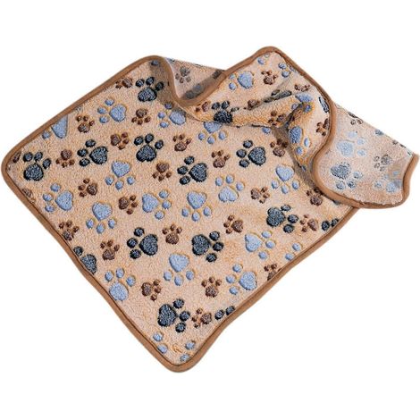 Couverture pour animaux de compagnie douce, chaude, lavable et portable pour chats et chiens, idéale pour la maison, les voyages, le camping et les pauses café. (1/2)