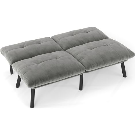 Canapé-lit moderne pliant Graues, 2 places futon convertible en couchage, canapé invité gain de place (1/5)