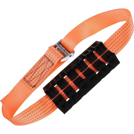Chaîne Antidérapante Voiture Tpe Orange pour Pneus Neige Hiver (1/5)