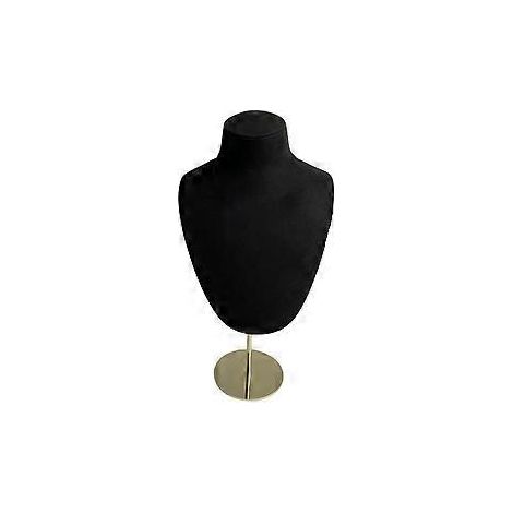 Eleganter Schmuckständer, stilvolle Schaufensterpuppenform, Halsketten- und Anhänger-Präsentationsständer, Schmuckregal, Schwarz, Größe L (L Schwarz)