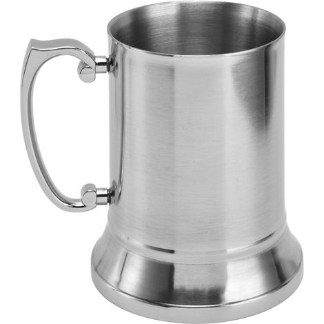 Bierkrug mit doppelwandigem Design, gute Wärmeisolierung, exquisiter und schöner Kaffeebecher für Restaurants, Bars und Hotels, 450 ml, klein (1/5)