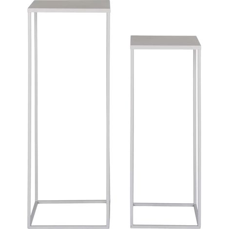 Beja Blumenstand Satz von 2 Stk. grau.