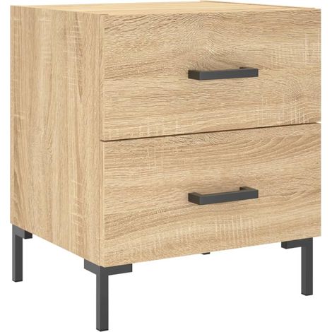 Maison Exclusive - Nachttisch Sonoma-Eiche 40x35x47,5 cm Holzwerk