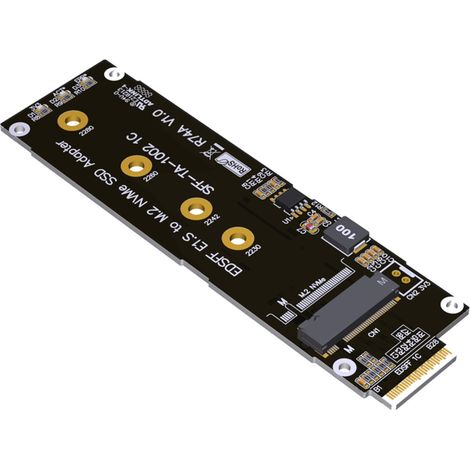 Carte d'extension PCIe X4 5.0 NVMe pour SSD M.2 vers adaptateur EDSFF E1.S